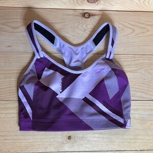 Brooks Geometric Purple Sports Bra 34DD